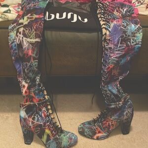 Multi colored boot